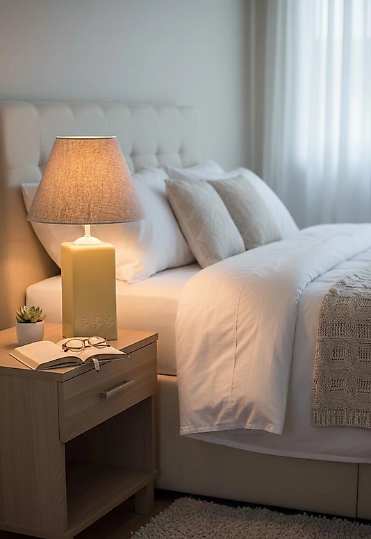 Dekoratif Dikdörtgen Prizma Seramik Abajur  ABJ0053