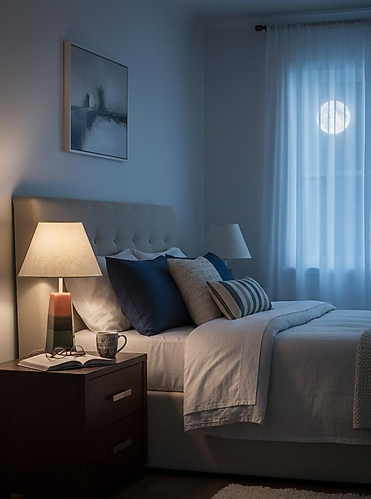 Dekoratif Konik Beşgen Seramik Abajur  ABJ0044