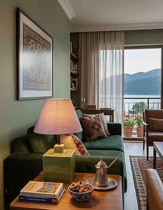 Dekoratif  Küp Formunda Seramik  Abajur ABJ0085