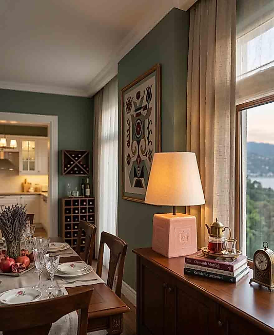 Dekoratif  Küp Formunda  Seramik  Abajur ABJ0087