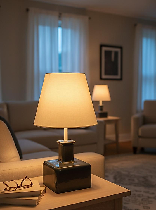 Dekoratif Sürahi Formunda Seramik Abajur  ABJ0006