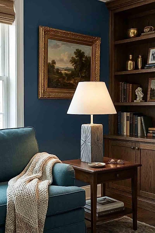 Dekoratif  Dikdörtgen Prizma  Seramik  Abajur ABJ0105