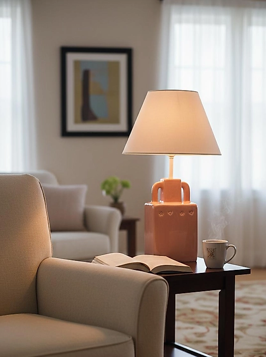 Dekoratif  Modern Seramik Amfora Abajur  ABJ0028