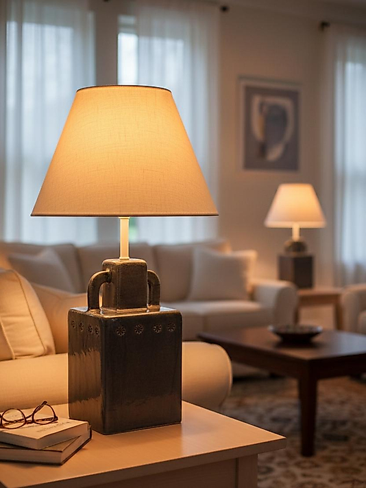 Dekoratif  Modern Seramik Amfora Abajur  ABJ0020