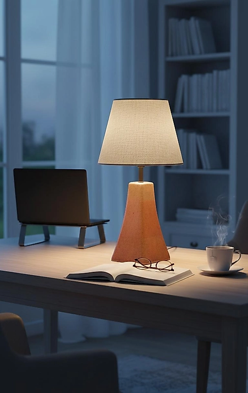 Dekoratif Eyfel Kulesi  Seramik Abajur  ABJ0061