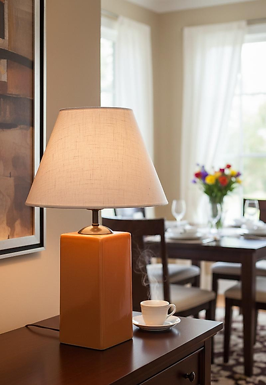 Dekoratif Dikdörtgen Prizma Abajur  ABJ0010