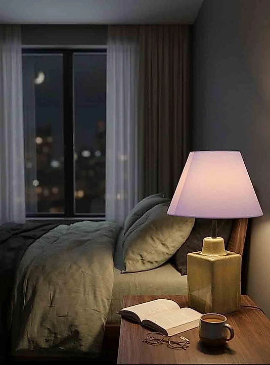 Dekoratif  Kare Prizma  Seramik  Abajur ABJ0093